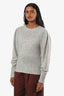Pull moucheté en cachemire gris Isabel Marant Taille 40