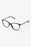 Pre-Loved Chanel™ Black Acrylic CC Link Chain Optical Glasses