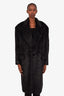 Junya Watanabe 23AW Black Faux Fur Oversized Coat Size XS