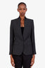 Stella McCartney Grey Wool Single Breasted Blazer Size 38