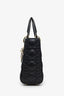 Christian Dior 2019 Black Leather Small Lady Dior Bag With Strap