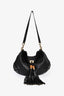 Gucci Black Guccissima Leather Bamboo Tassel Indy Bag
