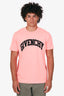 Givenchy Pink Cotton Logo Print T-Shirt Size L Mens