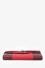 Hermès Red/Burgundy Epsom Tricolour Leather Kelly Wallet