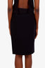 Akris Punto Black Straight Midi Length Skirt Size 6