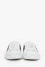 Gucci White Leather Ace Sneakers Size 8 Mens