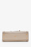 Gucci Taupe Leather Double G Diana Crossbody Bag