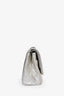 Pre-loved Chanel™ 2009 2.55 Silver Lambskin Leather 227 Jumbo Flap