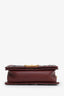 Pre-loved Chanel™ 2016-2017 Burgundy Quilted Lambskin Tweed Small Boy Flap Bag
