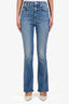 MOTHER Blue Denim High Waisted Smokin Double Heel Flared Jeans Size 26
