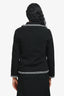 Maje Black Warp-Knit Jacket-Effect Cardigan Size 1