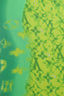 Écharpe en soie verte à imprimé Monogram Louis Vuitton