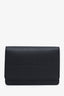 Burberry Black Leather Wallet On Chain