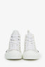 Christian Dior White Oblique B23 High Top Sneakers Size 40