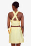 Sandro Yellow Linen Cropped Top & Skirt Set Size 3/38