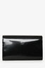 Saint Laurent 2023 Black Patent Leather Wallet on Chain