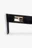 Fendi Black FF Logo Square Sunglasses GHW