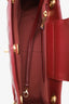 Pre-loved Chanel™ Red Quilted Lambskin CC Small Shopping Shoulder Bag