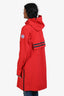 Canada Goose Red Logo Midi Rain Jacket Size S