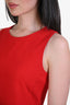 Akris Red Round Neck Sleeveless Maxi Dress Size 6 US