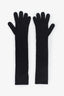 Dolce & Gabbana Grey Wool Logo Gloves Size S