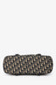 Christian Dior 2006 Canvas Leather Blue Oblique 'Trotter' Bag