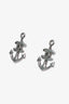 Pre-loved Chanel™ 2018 Silver-Tone Anchor CC Earrings