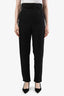 Pre-loved Chanel™ Black Silk High Rise Sheer Pants Size 36