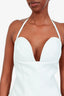 Retrofête White 'Cheryl' Sweetheart Halter Neck Midi Dress Size L