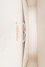 Pre-loved Chanel™ 2022+ White Caviar Leather Medium Classic Double Flap Bag