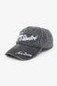 Acne Studios Washed Grey Cotton Logo Baseball Hat