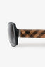 Burberry Black/Taupe Nova Check Pattern Square Sunglasses