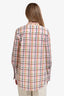 Adam Lippes Multicoloured Patterned Cotton Silk Button Down Shirt Size 6