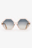 Chloe Rose Translucent Hexagon Sunglasses