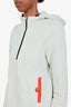 Hermès Washed Grey Mockneck Long Sleeve Hoodie Estimated Size XS