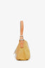 Fendi Pink/Yellow Colourblock Leather Baguette Shoulder Bag