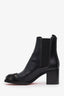 Christian Louboutin Black Leather Otaboo Spike Ankle Boots Size 39