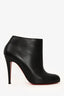Christian Louboutin Black Leather Belle 100 Ankle Boots Size 39