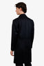 Hugo Boss Black Virgin Wool Cotton Single-Breasted Trench Size 42 Men's