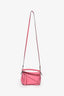 Loewe Pink Leather Mini Puzzle Bag with Strap