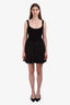 Sacai Black Wool Cotton Pleated Mini Skort Size 4