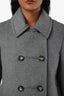 Max Mara Sport Max Code Grey Wool Double Breasted Jacket Size 6 US