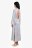 ILTA Silver Sequin Long Sleeve 'Sienna' Dress Size 38