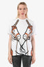 Burberry White Horse Printed Short Sleeve T-Shirt Size S