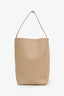 The Row Beige Grained Calfskin Large NS Park Tote Bag