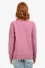 Isabel Marant Etoile Pink Cotton Logo Sweatshirt Size 42