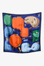 Hermès Multicolour Silk 'Figures Libres 90' Scarf