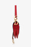 Christian Dior 2018 Red Grained Calfskin Medium Saddle Bag