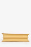 Celine Yellow Leather Clasp Top Handle Bag