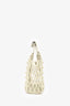 Fendi White Logo Basket Top Handle Bag